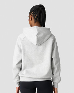 Haute qualité nouveau Design gris femmes goutte épaule vêtements de tous les jours à capuche Anti-rides respirant personnalisé blanc avant 100% coton - Product Image 2