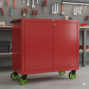 Roue pivotante en TPR de 4 pouces, tige filetée de 3/8'', support électrique noir, roue silencieuse pour armoire à outils - Product Image 2