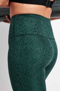 กางเกงเลกกิ้งเอวสูงสำหรับผู้หญิงผ้าถักสแปนเด็กซ์โพลีเอสเตอร์สวมใส่สบายระบายอากาศได้ดีพิมพ์ลายเซ็กซี่ - Product Image 5