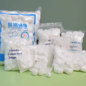 100% Pure Cotton Balls Sterile Cotton Ball Medical Cotton Wool Balls 5PCS 0.5GM/PC Blister Packing