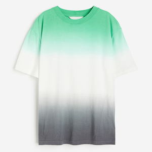 Camiseta de carbón de manga corta de longitud regular de tela de algodón peinado puro de punto OEM/ODM 100% personalizado para niños - Product Image 5