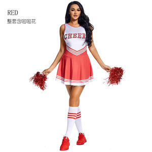 Uniforme de pom-pom girl de haute qualité avec tissu extensible respirant et design élégant en deux pièces parfait pour la concurrence - Product Image 2