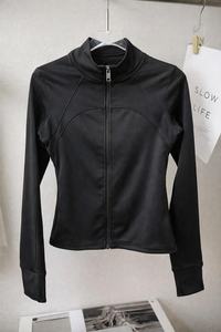 Chaqueta Deportiva Ajustada con Cierre para Mujer, de Algodón Suave, Elástica en 4 Direcciones, Ligera, sin Costuras, para Correr, Yoga, Tallas Grandes - Product Image 6