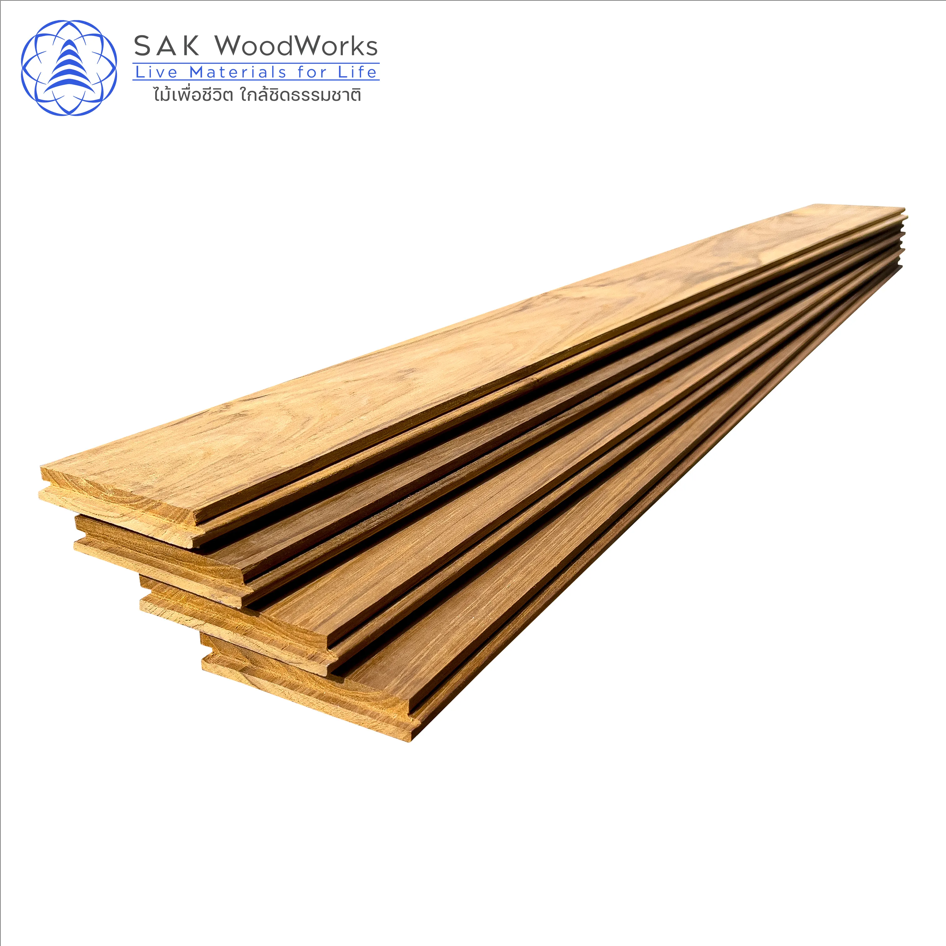 15 x 90 x 600 mm. Thai Teak Parquet Boards by SAK WoodWorks Luxurious Indoor Wood Parquet Flooring with FSC Certified