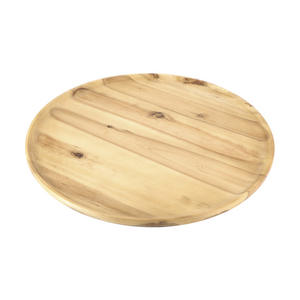 Bandeja de madera de bambú para servir, artículo de cocina, bandeja multifuncional para servir con acabado de nuez, bandeja para servir comida, desayuno - Product Image 6