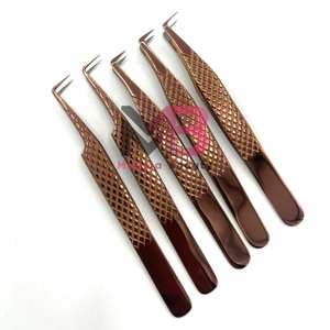 Pince à épiler pour extensions de cils à pointe en fibre personnalisable, best-seller, tendance du moment, couleur unie - Product Image 1