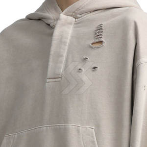 Ropa de calle de alta calidad, venta al por mayor, sudaderas con capucha desgastadas, ropa de moda, Jersey personalizado, sudaderas con capucha desgastadas de algodón - Product Image 6