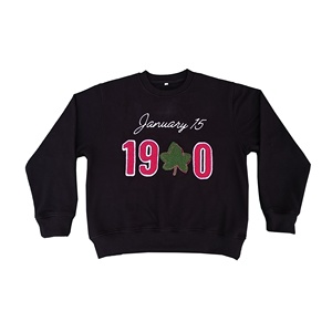 เสื้อสเวตเตอร์คอกลมสำหรับทุกเพศเสื้อสเวตเตอร์ปักลาย Chenille สำหรับผู้ชายเสื้อสเวตเชิ้ตโลโก้พี่น้องชาวกรีก - Product Image 1