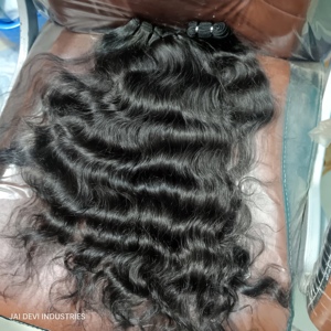 วิกผมคนอินเดียเรสมี่100ก. สไตล์ลอนคลื่นน้ำลึกแบบไม่หลุดอัจฉริยะ - Product Image 4