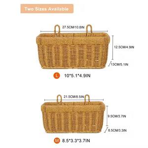 Panier de fleurs mural en rotin écologique de fabrication vietnamienne pour la décoration intérieure et l'affichage de plantes - Product Image 4