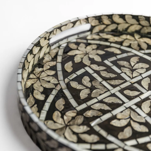 Plateau de service décoratif en nacre fabriqué à la main de haute qualité plateau de rangement unique pour la décoration de la maison en gros du Vietnam - Product Image 4