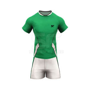 Uniforme de rugby personnalisé pour hommes et femmes avec logo de l'équipe et numéro Ensemble maillot et short de rugby de qualité supérieure - Product Image 4