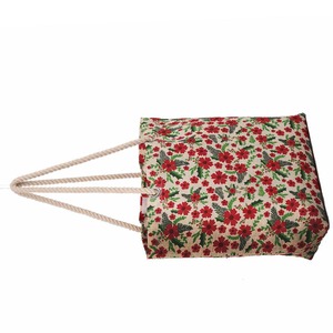 Sac fourre-tout pour femme en jute Poignée en corde torsadée Motifs sérigraphiés Fermeture écologique Épaule Shopping Plage Utilisation Fabriqué en Inde - Product Image 4