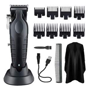 Tondeuses à cheveux/barbe sans fil professionnelles pour hommes, rechargeables avec base réglable et batterie USB, machine à couper les cheveux - Product Image 4