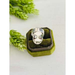 Southwest Royston Turquoise & Sterling <b>Silver</b> Vintage <b>Statement</b> <b>Ring</b> Geometric Gemstone <b>Ring</b> for Everyday Wear Size 8.5 - Product Image 5
