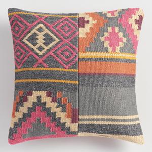 Profesional hecho a mano 100% Fundas de cojín Kilim de lana de lujo ligero indio cuadrado geométrico patrón de rayas funda de cojín hecha a mano - Product Image 5