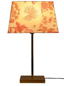 Wholesale Manufacturer Lighting Products Unique Handcrafted Metal Silver Hammered Table Lamp With Fabric Lampshade Table Lamp - Product Image 4