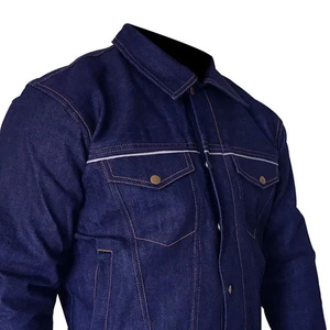 Fashion Streetwear Designer Unisex Formal Coated Solid Color <b>Denim</b> <b>Jacket</b> for Men High Quality Waterproof Casual Winter OEM - Product Image 4