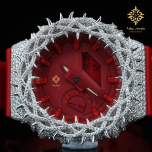 Montre de luxe pour homme 40 mm mécanique avec diamants en moissanite VVS glacés, boîtier en saphir de haute qualité, bracelet en acier inoxydable, style hip-hop - Product Image 2