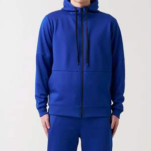 Survêtement en polaire bleu royal à fermeture éclair pour hommes-Ensemble de vêtements de sport doux et léger, idéal pour un usage quotidien - Product Image 6