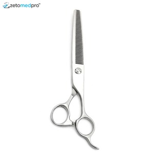 กรรไกรตัดขนสัตว์เลี้ยงสแตนเลสแบบมีรูสำหรับการตัดที่แม่นยำ - Product Image 3