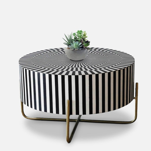 โต๊ะกาแฟสลักลายดอกไม้สำหรับบ้านสมัยใหม่ทำด้วยมือหรูหรา - Product Image 2