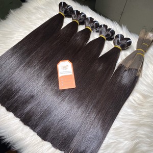 Extensiones de Cabello Humano Remy de Estilo Liso Natural, con Cutícula Alineada, Cabello Virgen Vietnamita Sedoso y Brillante, Más Vendidas - Product Image 5