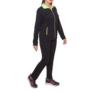 Chándal de mujer de color de estilo de algodón 100% de calidad superior chándal de dos piezas de gran tamaño liso para damas - Product Image 6