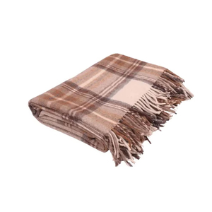 Vente chaude Stewart Robe Naturelle Couverture Laine Tissée À La Main Style Mexicain - Product Image 1