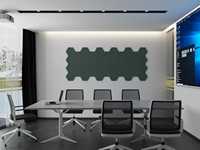 Panneau acoustique mural décoratif en PET 3D géométrique Starburst