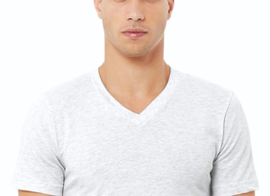 Nouveau style T-shirt homme col rond coupe droite 100% coton délavé effet vieilli et déchiré avec broderie logo personnalisé - Product Image 4