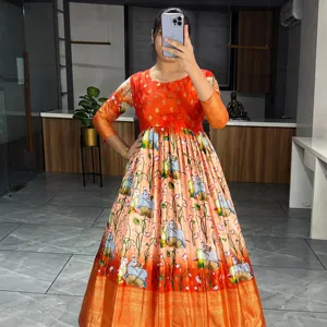 Новейшие модные платья Каламкари, магазин самых великолепных индийских платьев онлайн для женщин, непревзойденное качество, мы предлагаем повседневные платья