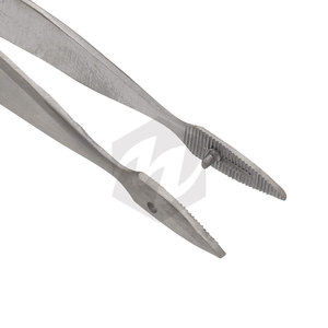 Walter-CARMALT Pince à échardes 4.75 pouces à pointe droite en acier inoxydable Pince à épiler pour premiers soins chirurgicaux Instruments médicaux antidérapants - Product Image 3