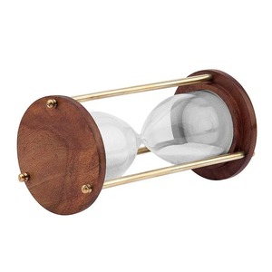 Reloj de arena de latón vintage, temporizador de arena náutico, decoración marítima decorativa para el hogar - Product Image 3