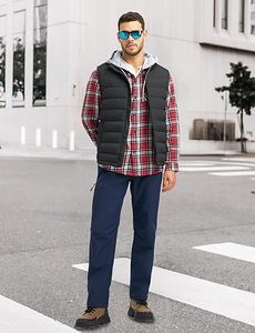 Chaleco Acolchado para Hombre, 100% Poliéster, Invierno, Casual, Transpirable, Personalizado, Alta Calidad, Cierre de Cremallera, Cuello en V, 220g, Tejido, al Mejor Precio - Product Image 6