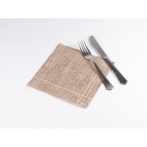 Servilletas de Arpillera con Estampado Punto a Punto Eco Nature 40x40cm, Eco Nature, 600 Unidades, B2B - Product Image 1