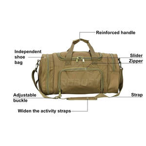 OEM Service Factory <b>Sale</b> <b>Travel</b> Gym <b>Bag</b> Canvas Casual Water Resistant Large Capacity High Quality Material - Product Image 4