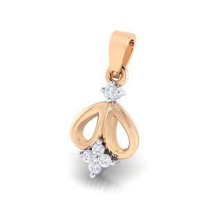 Colgante de Oro Certificado con Diamantes Reales (0.07ct Peso Total) 5 Piezas Elegantes Dijes de Diamantes Oro 14Kt/18Kt (Amarillo/Rosa/Blanco) - Product Image 1