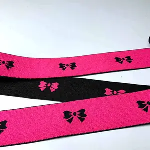 Verifiziertes Design Gummiband Fabrik Neues Design Jacquard Bund Elastisches Gurtband für Kleidung