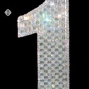 Collier pendentif homme numéro personnalisé Style Hiphop Bijoux de rappeur glacé Moissanite Diamant Or Bling Bling Accessoire Plaqué or - Product Image 2