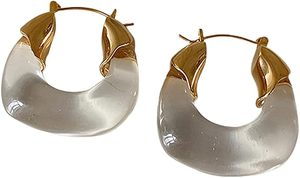 Boucles d'oreilles en résine stylées de haute qualité pour femmes avec un look artistique vibrant pour la mode indienne vente en gros - Product Image 4