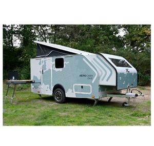 Durable Caravan Camping trailer offers lightweight aluminum <b>frame</b> construction and large freshwater storage tank systems - Product Image 5