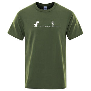 T-shirt d'été 100% coton unisexe à manches courtes anti-rides pour hommes, avec logo personnalisé, sérigraphie à motif solide sur le devant - Product Image 4