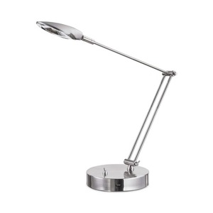 Lámpara de trabajo LED Alera ALELED900S de 11 pulgadas. Ancho x 6.25 pulgadas D x 26 pulgadas Cargador de CA ajustable H de níquel cepillado con puerto USB - Product Image 2