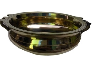 High Quality Brass Urili with <b>Gold</b> Shiny Polish Finish <b>Kitchen</b> Table Top Dinnerware For Diwali Celebrations . - Product Image 4