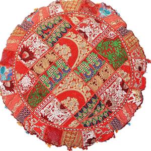 Fundas de cojín de retazos bohemios indios hechos a mano, tela de algodón Natural, cremallera, decoración Vintage para el hogar, artistas bordados - Product Image 5