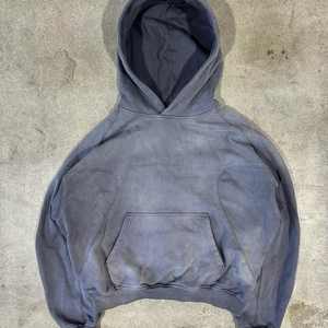 Sudaderas con capucha de algodón para hombre, sudadera vintage de gran tamaño lavada con ácido con logotipo personalizado teñido liso para la temporada de otoño - Product Image 2