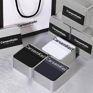 कस्टम ब्रांड मॉडल नरम खिंचाव एंटीबैक्टीरियल क्रॉच मल्टी कलर गिफ्ट पैक पुरुषों के लिए अंडरवियर बॉक्सर - Product Image 3