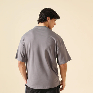 T-shirts grande taille pour hommes T-shirts surdimensionnés en coton épais T-shirts vintage T-shirts décontractés à manches courtes pour hommes - Product Image 6