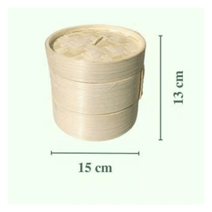 Panier vapeur en bambou tissé à la main pour dim sum, fruits de mer, légumes et cuisson, fabriqué au Vietnam - Product Image 6